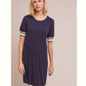 Blue sport jersey dress